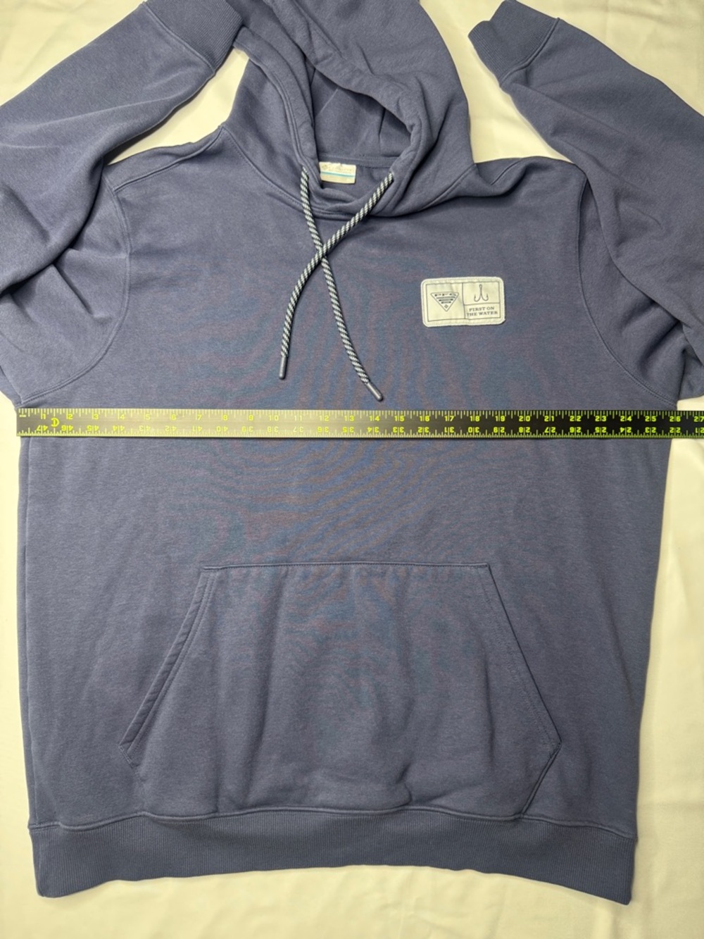 Columbia PFG Performance Fishing Gear Hoodie Blue XL First On Water - Picture 4 of 7